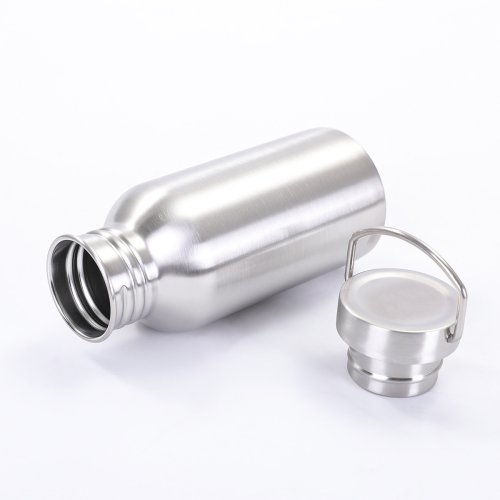 2 Pack Customized Logo Stainless Steel Sports Water Bottle – Durable, Non-Insulated Metal Cups for Outdoor, Hiking & Fitness - Image 7