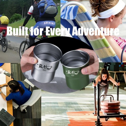 5 Pack Customized Logo/Text Stainless Steel Coffee Cups, for Drinking Coffee, Water, Wine, Beer and More, Widely Used for Parties, Events, Outdoors - Image 6